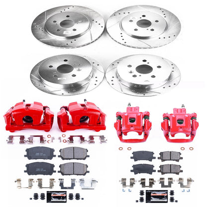 PowerStop Front & Rear Z23 Evolution Sport Brake Kit w/ Calipers | Lexus RX330 (2004–2006) (KC4530)