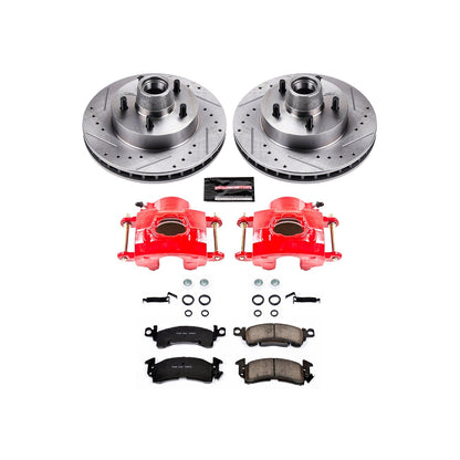PowerStop Front Z23 Evolution Sport Brake Kit w/ Calipers | Cadillac DeVille (1979–1984) (KC4539)