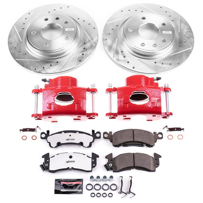 PowerStop Front Z26 Street Kit w/ Calipers | Cadillac Fleetwood (1977) (KC4539B-26)