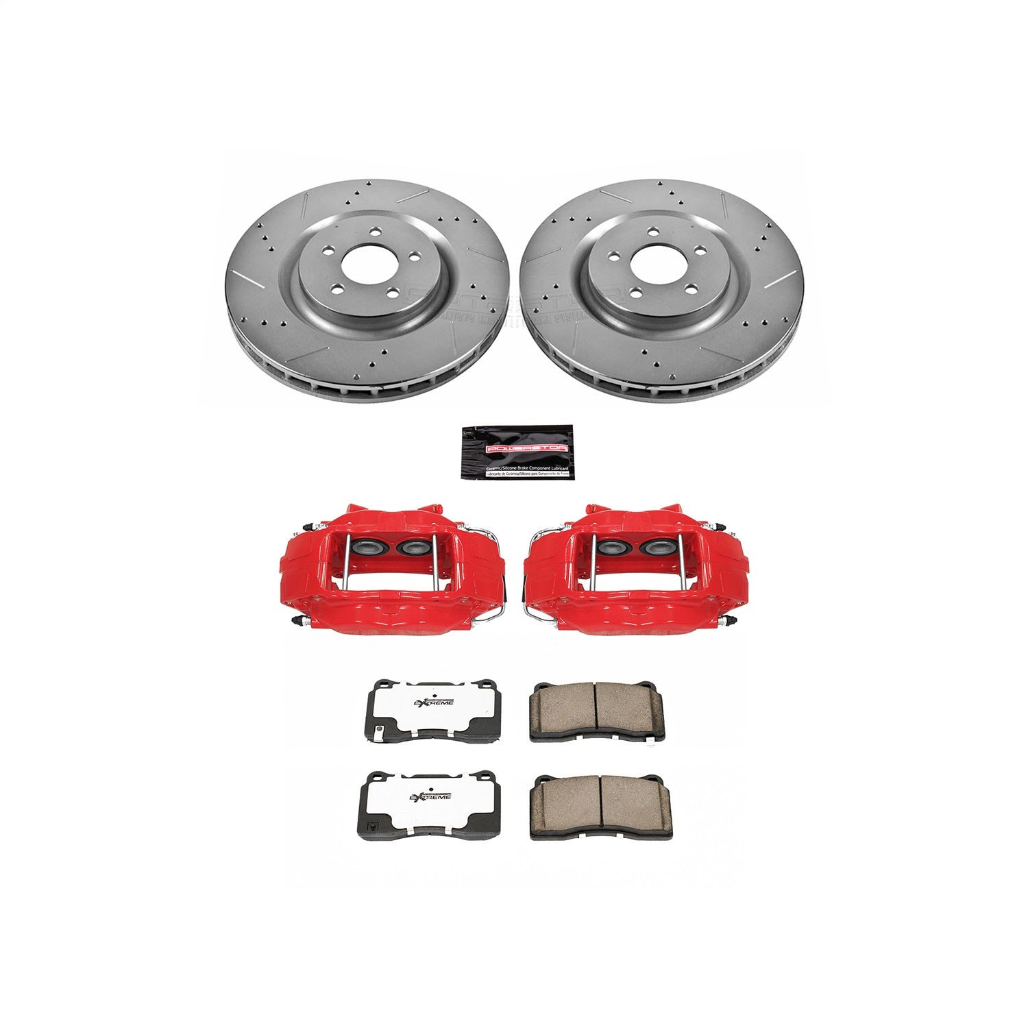 PowerStop Front Z26 Street Kit w/ Calipers | Ford Mustang 2007–2014 (KC4547-26)