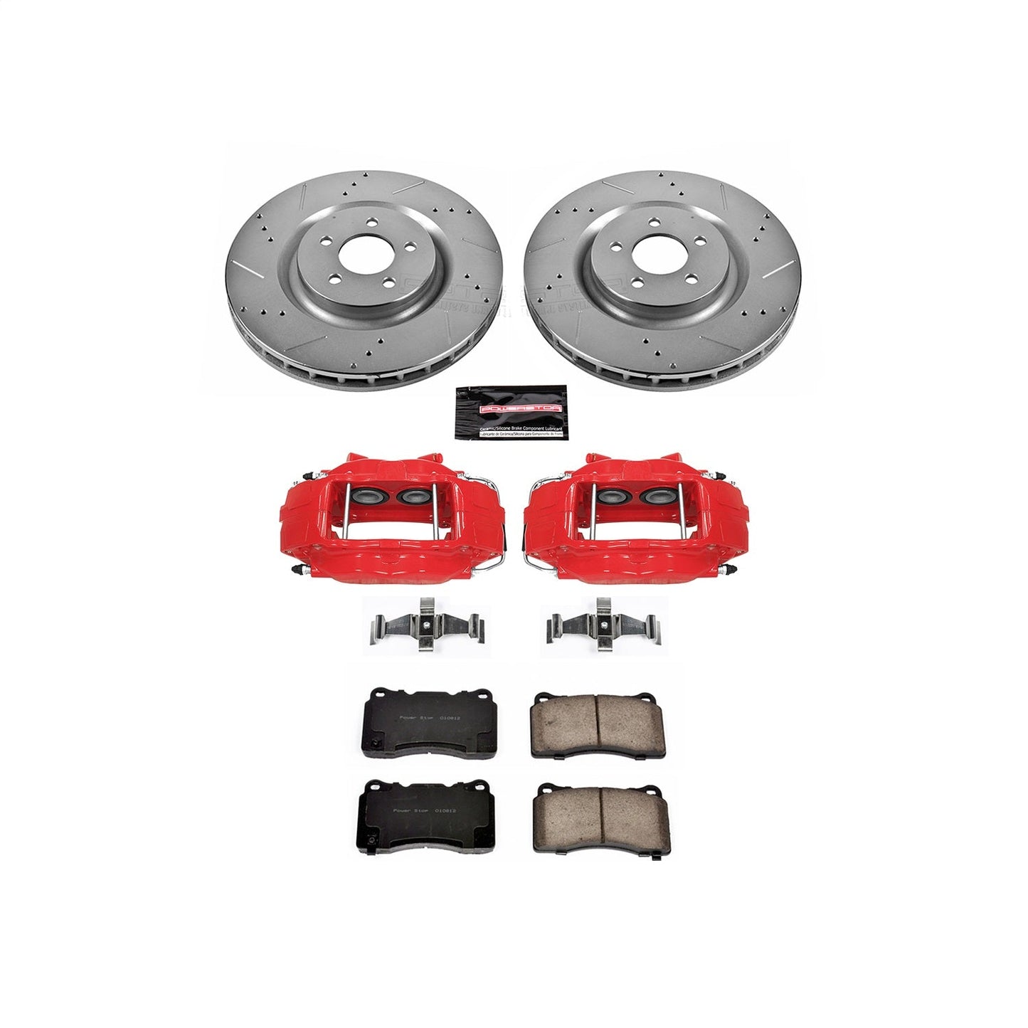 PowerStop Front Z23 Evolution Sport Brake Kit w/ Calipers | Ford Mustang (2007–2014) (KC4547)