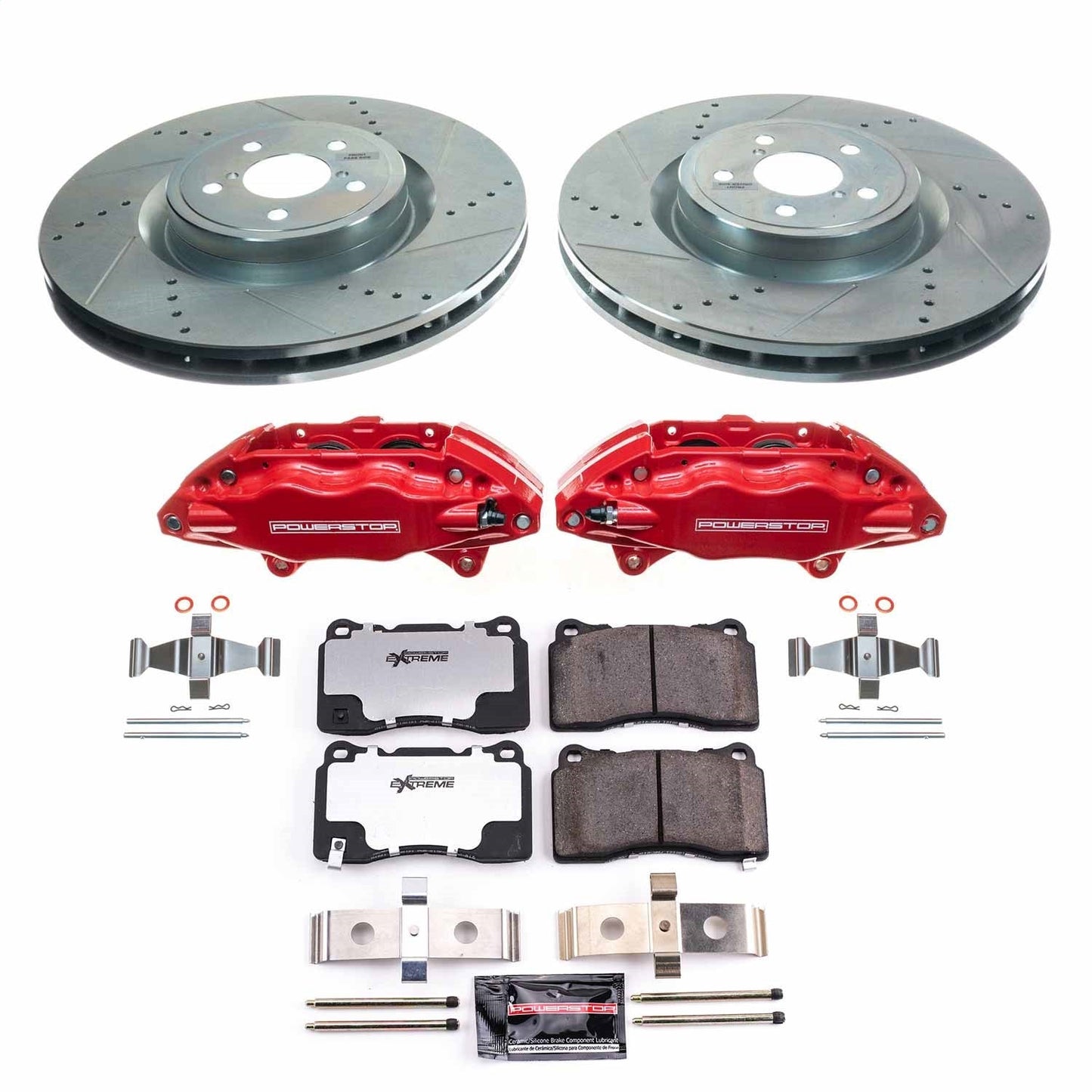 PowerStop Front Z26 Street Kit w/Calipers | Subaru Impreza (2004) (KC4549-26)