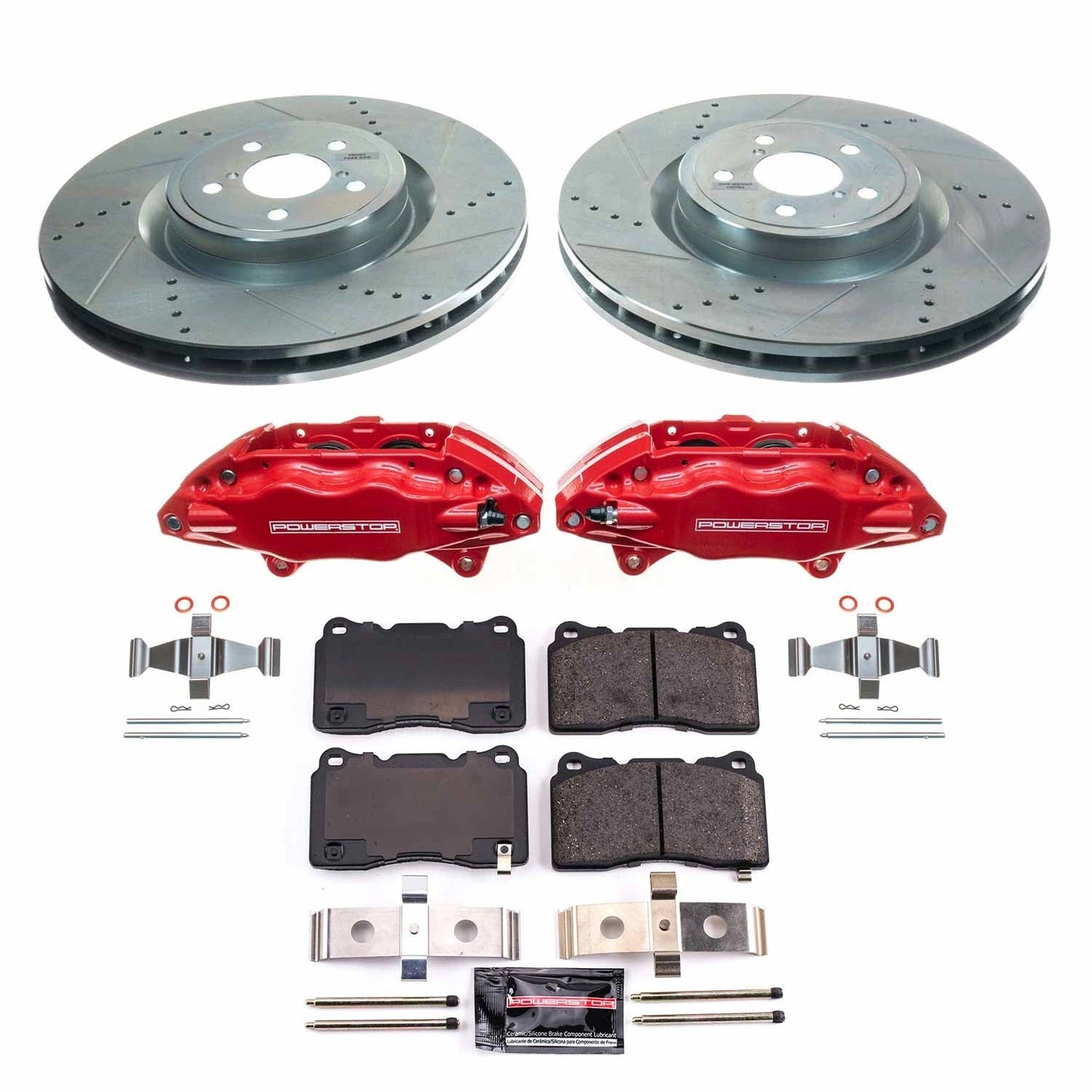PowerStop Front Z23 Evolution Kit w/Calipers | Subaru Impreza (2004) (KC4549)