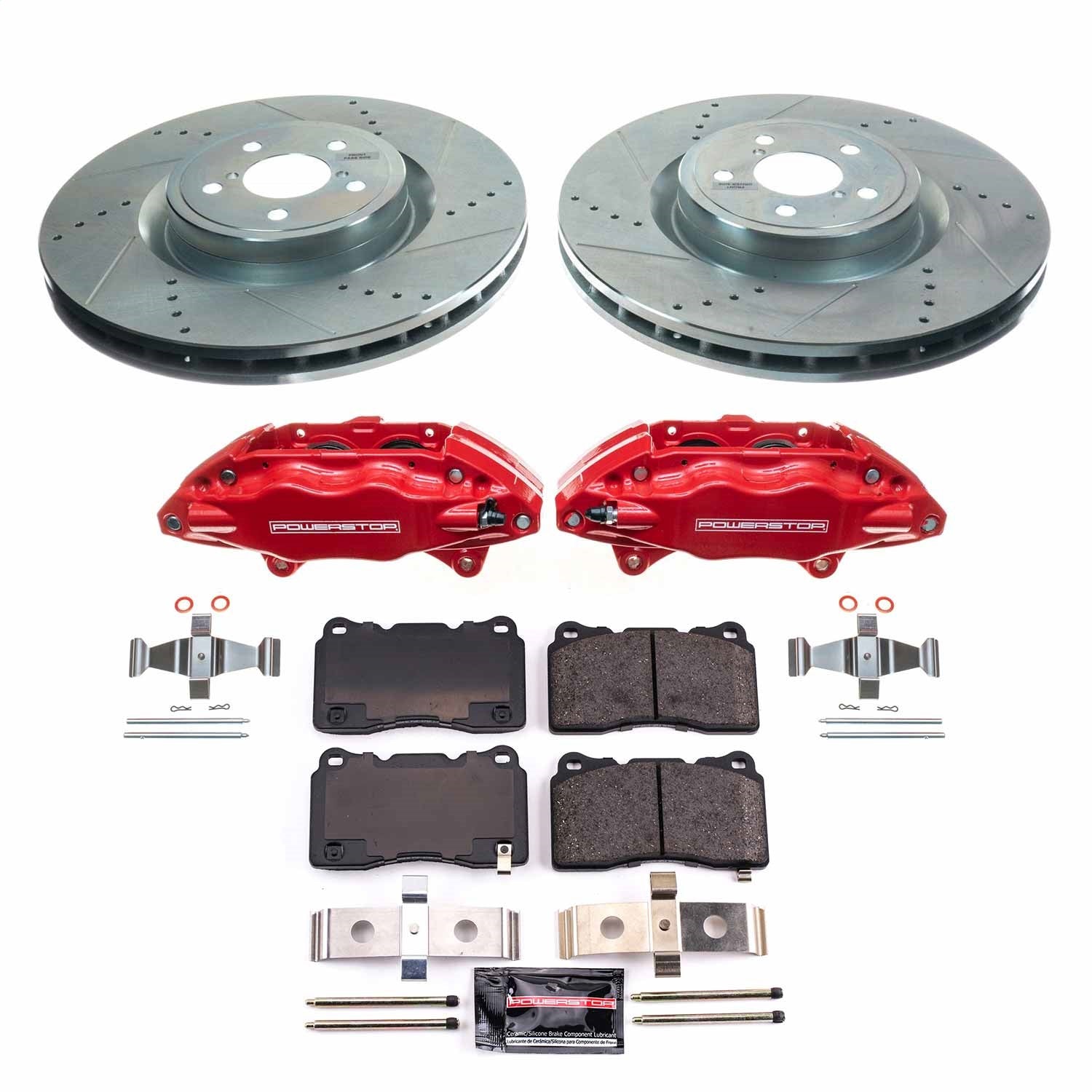 PowerStop Front Z23 Evolution Kit w/Calipers | Subaru Impreza (2004) (KC4549)