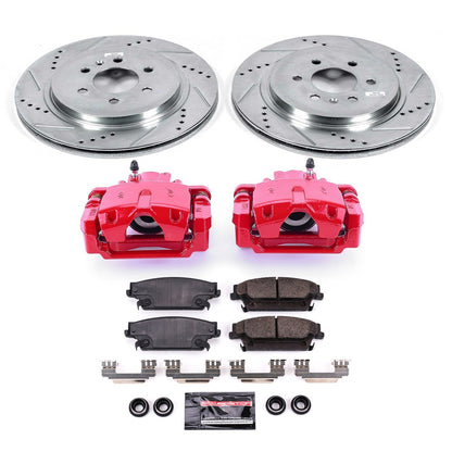 PowerStop Rear Z23 Evolution Sport Brake Kit w/ Calipers | Cadillac SRX (2004–2009) (KC4568)