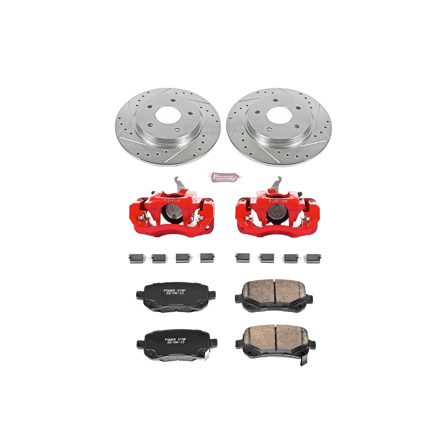 PowerStop Rear Z23 Evolution Sport Brake Kit w/ Calipers | Dodge Journey (2009–2012) (KC4569A)