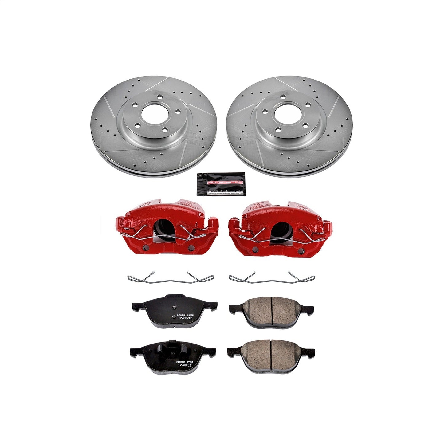PowerStop Front Z23 Evolution Sport Brake Kit w/ Calipers | Ford Escape (2013–2019) (KC4575)