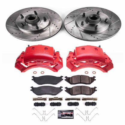PowerStop Front Z23 Evolution Kit w/ Calipers | Ford E-150 (2004–2006) (KC4578)