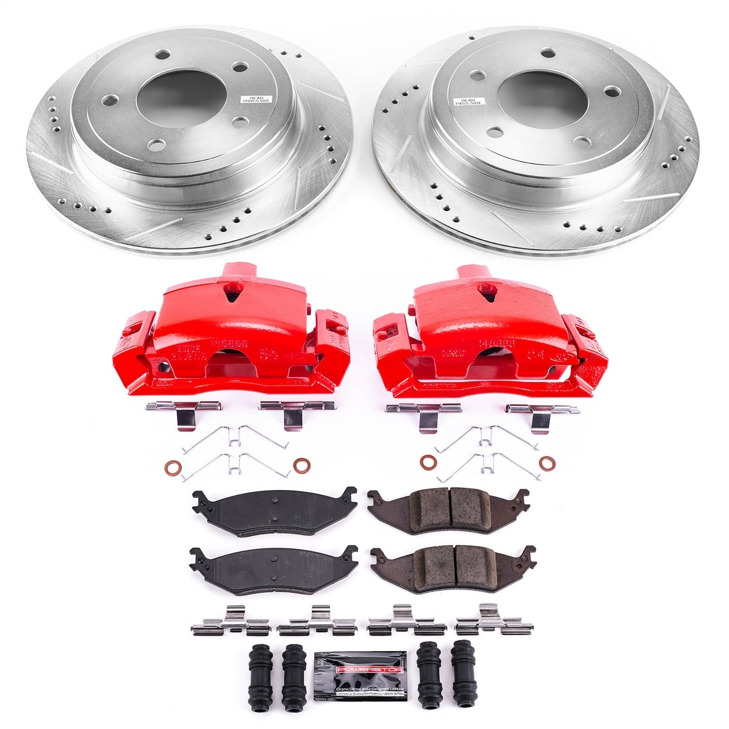 PowerStop Rear Z23 Evolution Sport Brake Kit w/ Calipers | Ford E-150 (2004–2006) (KC4579)