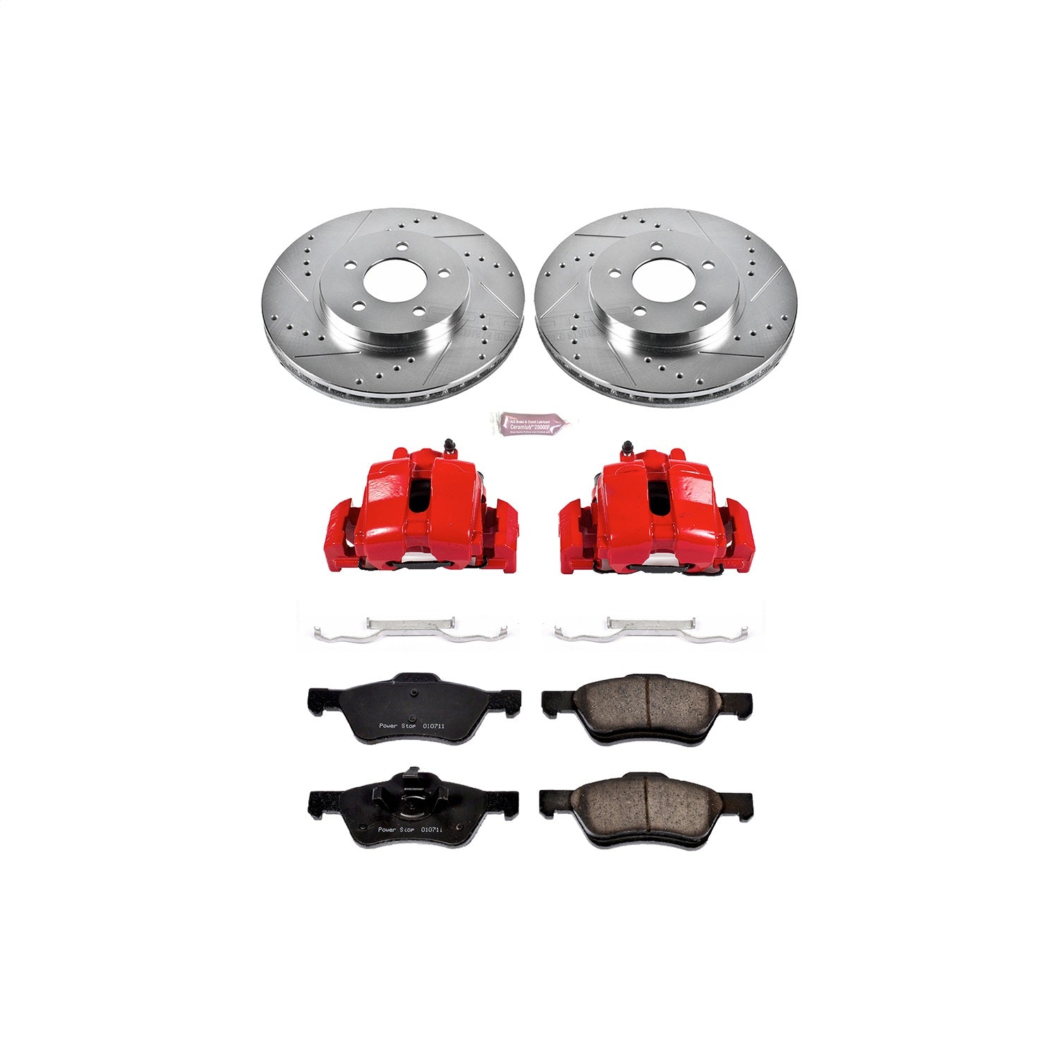 PowerStop Front Z23 Evolution Sport Brake Kit w/ Calipers | Ford Escape (2005–2006) (KC4580)