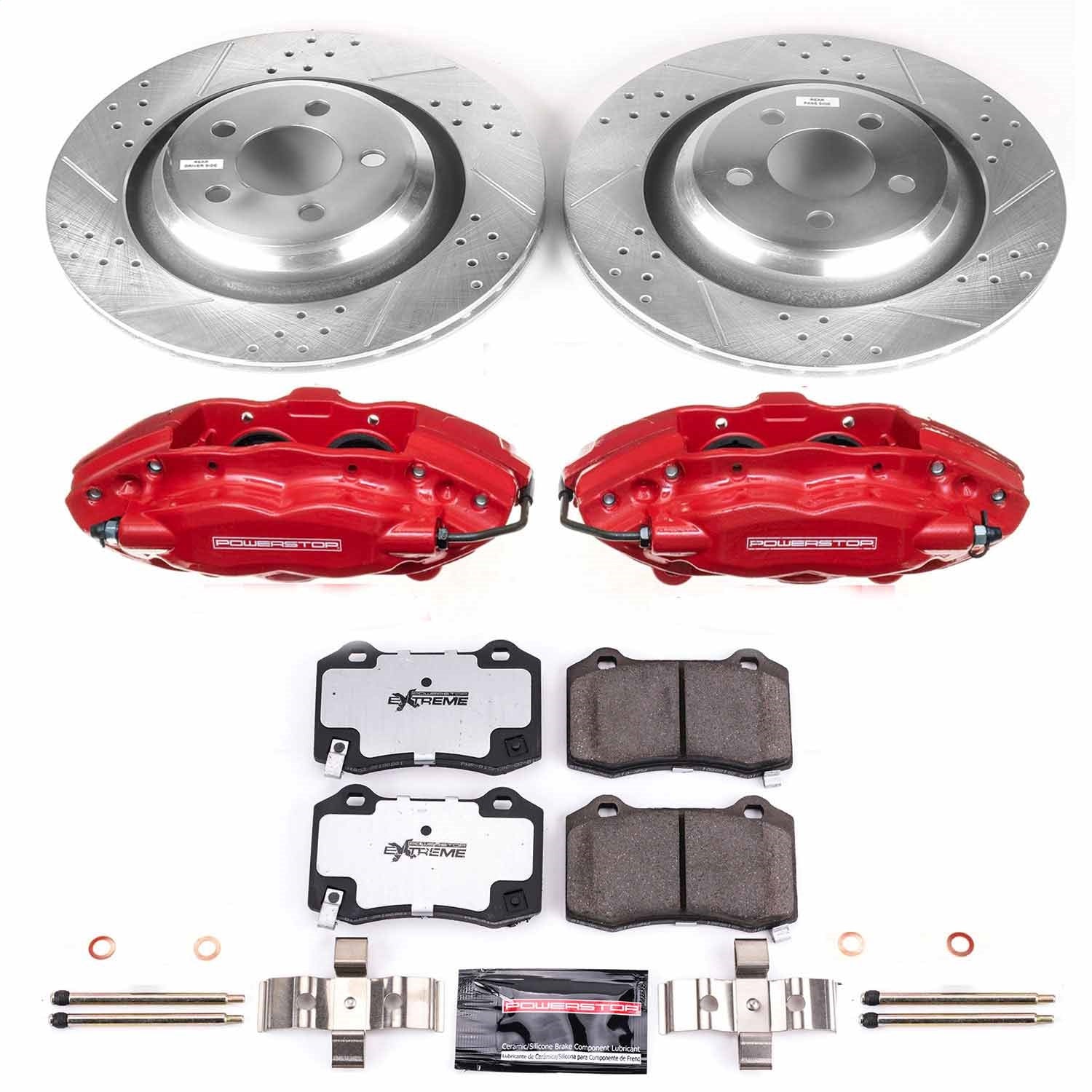 PowerStop Rear Z26 Street Warrior Brake Kit w/ Calipers | Chrysler 300 (2005–2010) (KC4583-26)