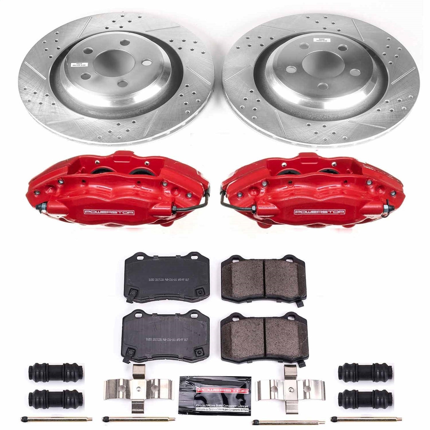 PowerStop Rear Z23 Evolution Sport Brake Kit w/ Calipers | Chrysler 300 (2005–2010) (KC4583)