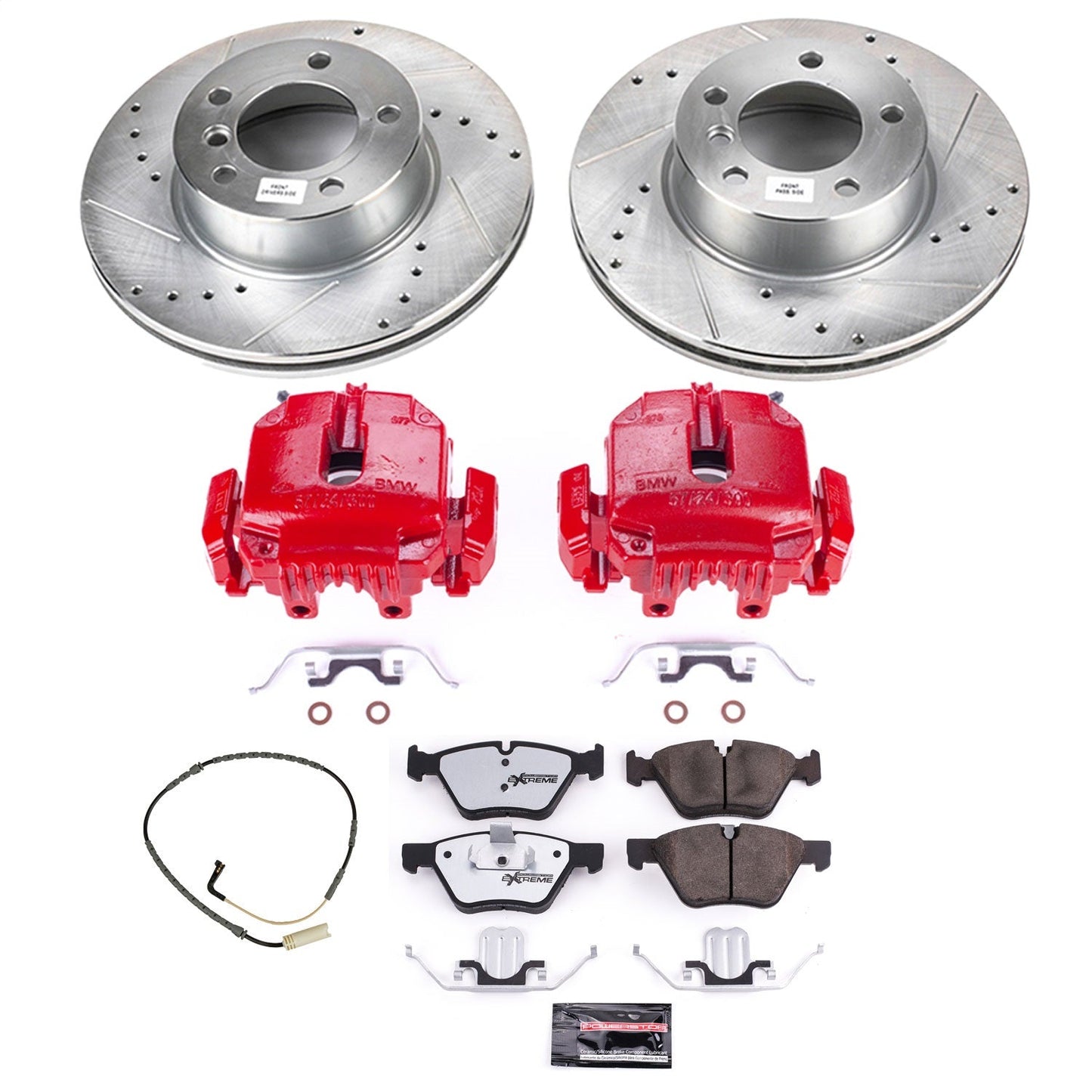 PowerStop Front Z26 Street Warrior Brake Kit w/ Calipers | BMW 325xi (2006) (KC4589-26)