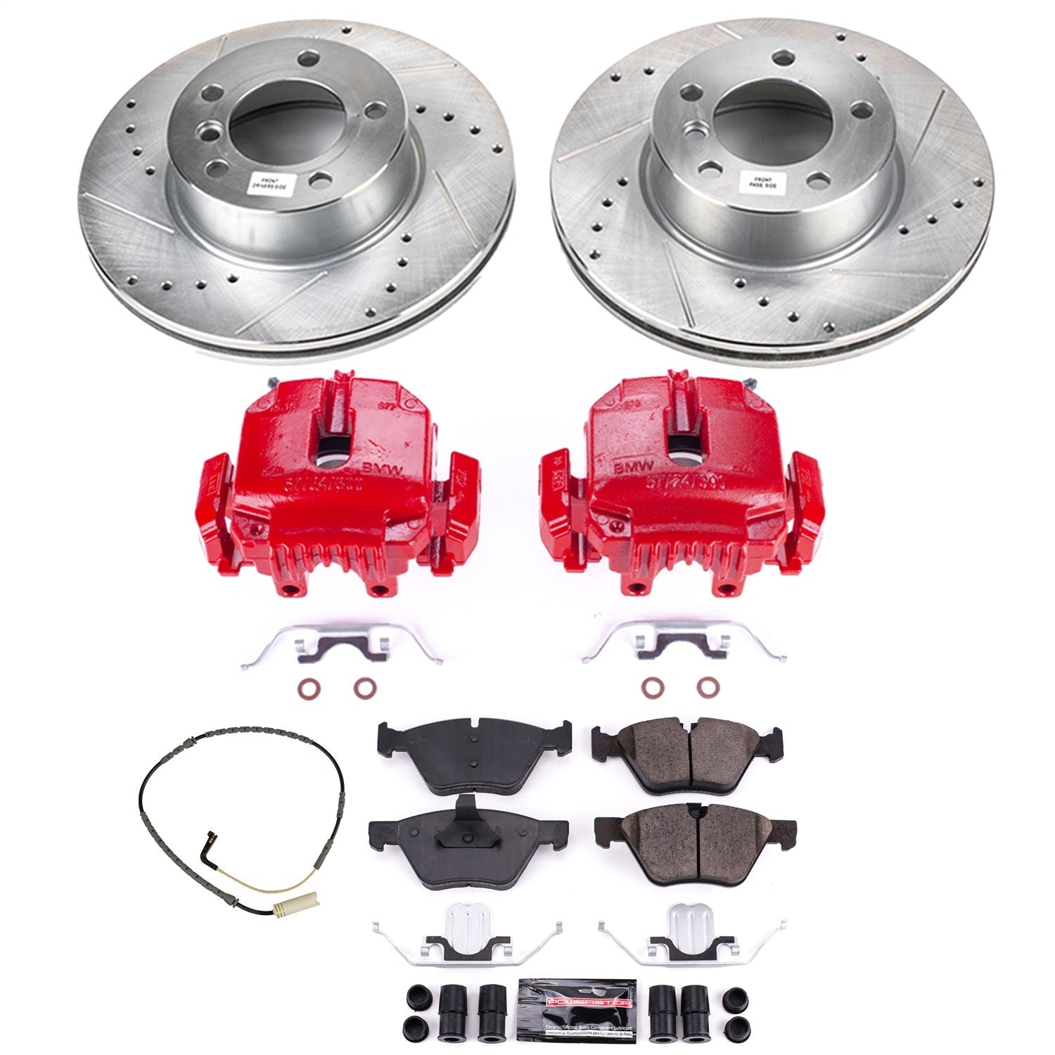 PowerStop Front Z23 Evolution Sport Brake Kit w/Calipers | BMW 325xi (2006) (KC4589)