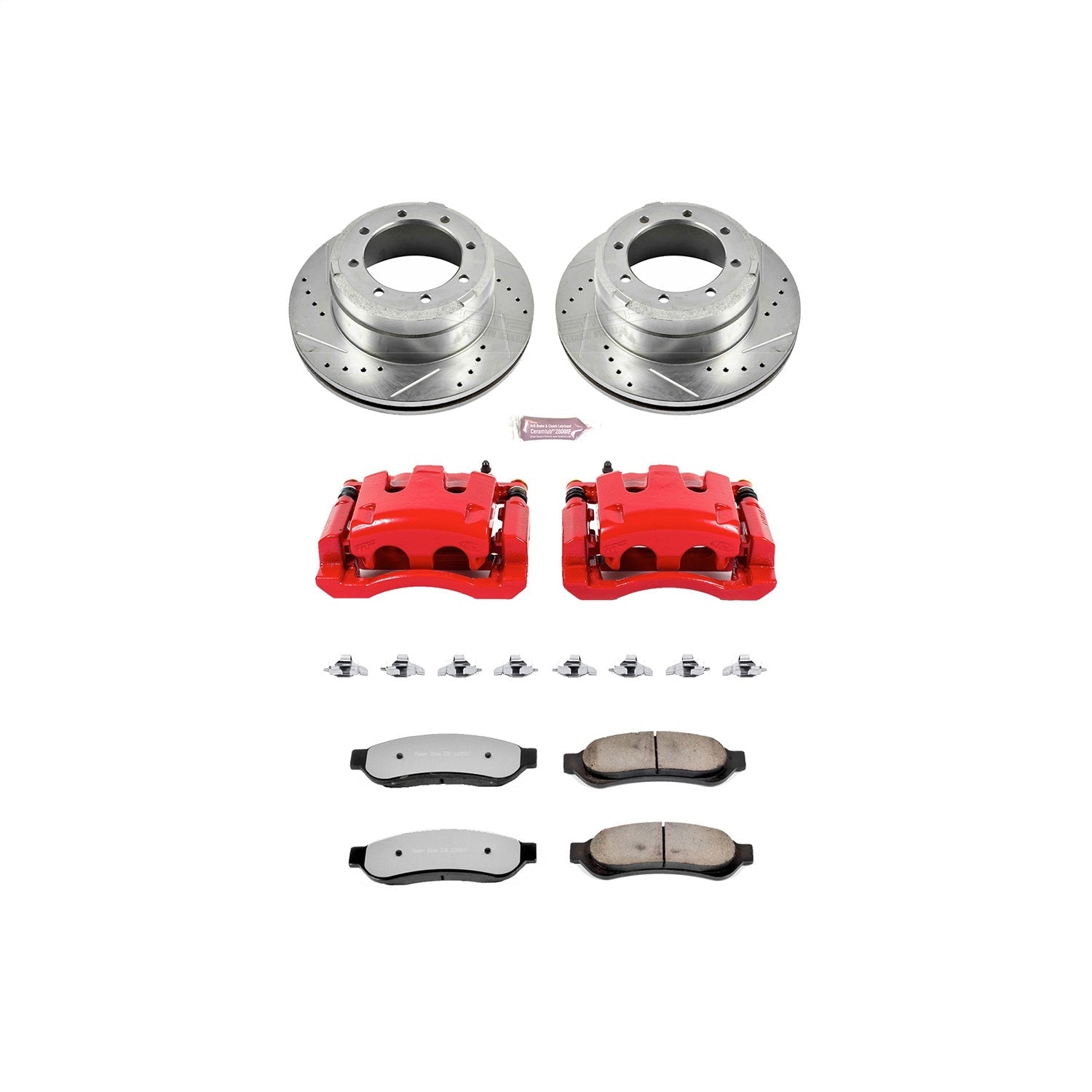 PowerStop Rear Z36 Truck & Tow Kit w/ Calipers | Ford F-350 Super Duty (2005–2010) (KC4593-36)
