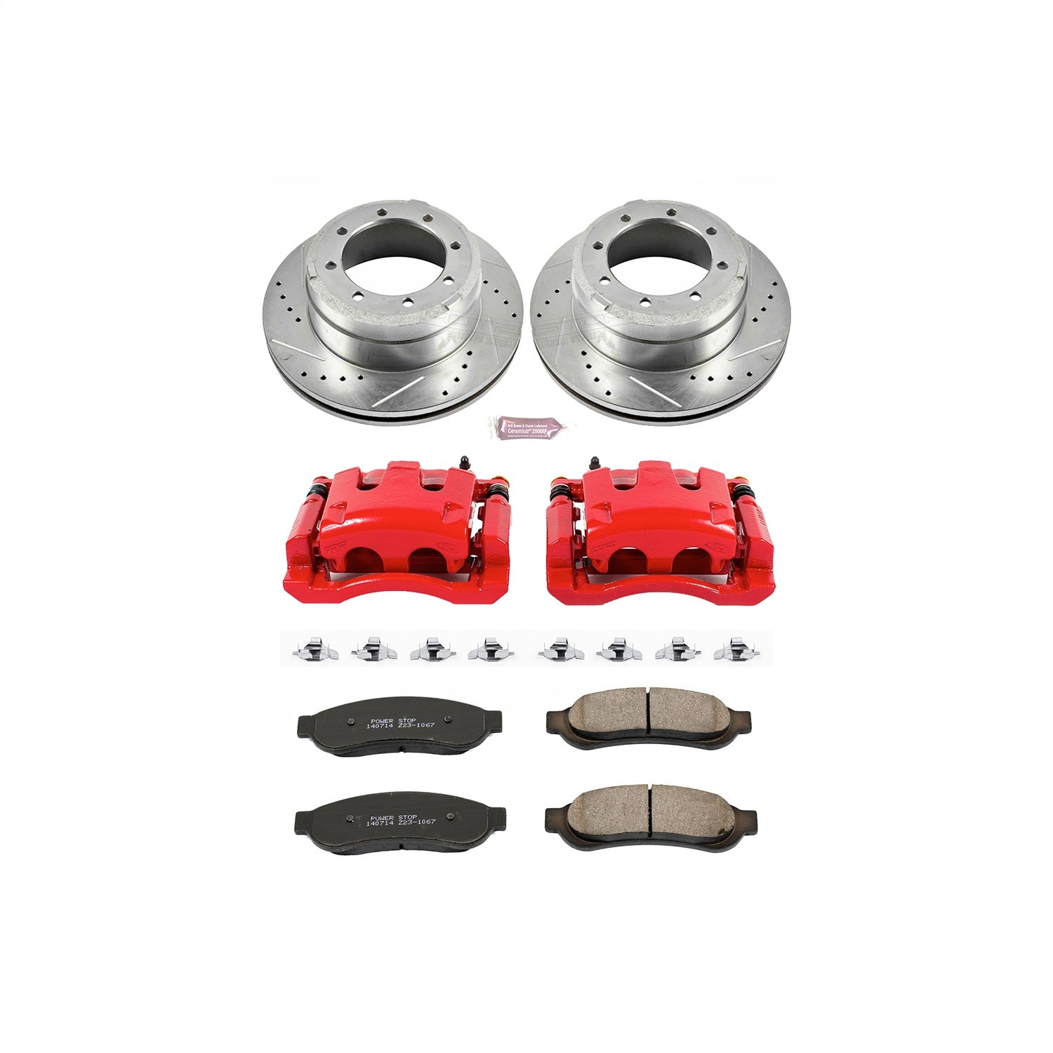PowerStop Rear Z23 Evolution Sport Brake Kit w/ Calipers | Ford F-350 Super Duty (2005–2010) (KC4593)