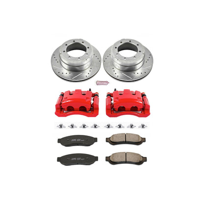 PowerStop Rear Z23 Evolution Sport Brake Kit w/ Calipers | Ford F-350 Super Duty (2005–2010) (KC4593)