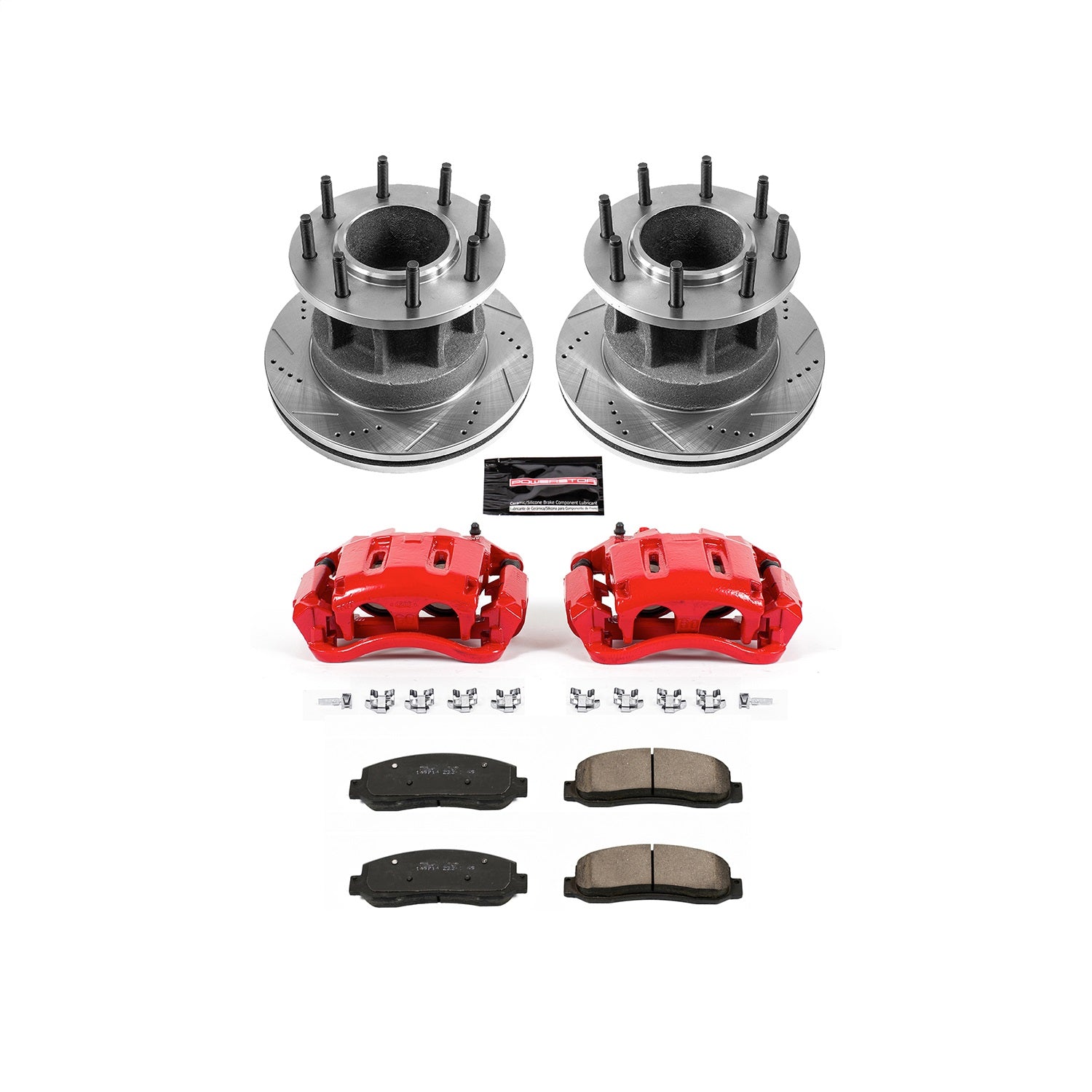 PowerStop Front Z23 Evolution Kit w/ Calipers | Ford F-350 Super Duty (2007–2011) (KC4595)