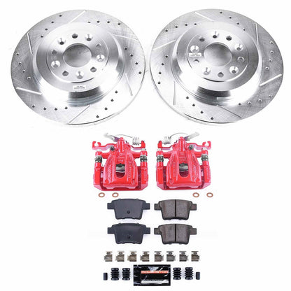 PowerStop Rear Z23 Evolution Sport Brake Kit w/ Calipers | Ford Five Hundred (2005–2007) (KC4600)