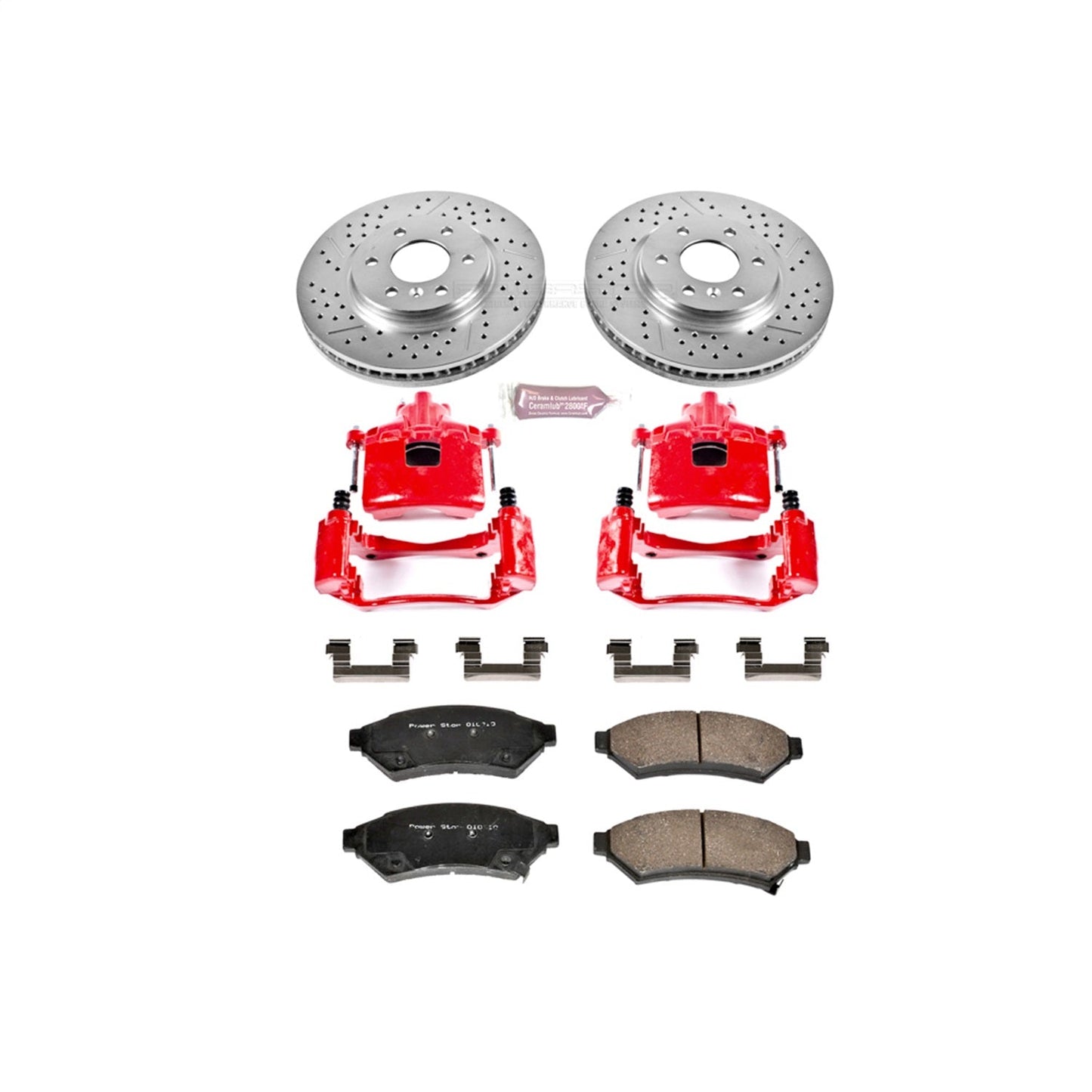 PowerStop Front Z23 Evolution Sport Brake Kit w/ Calipers | Buick Terraza (2006–2007) (KC4602)