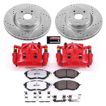 PowerStop Front Z26 Street Kit w/ Calipers | Subaru WRX (2015–2020) (KC4603-26)