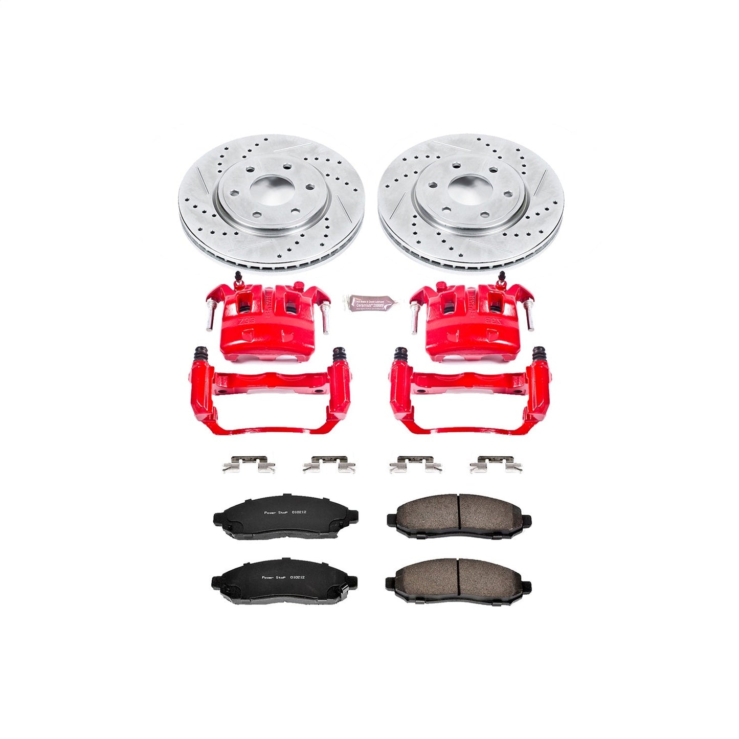 PowerStop Front Z23 Evolution Sport Brake Kit w/ Calipers | Nissan Frontier (2005–2018) (KC4611)