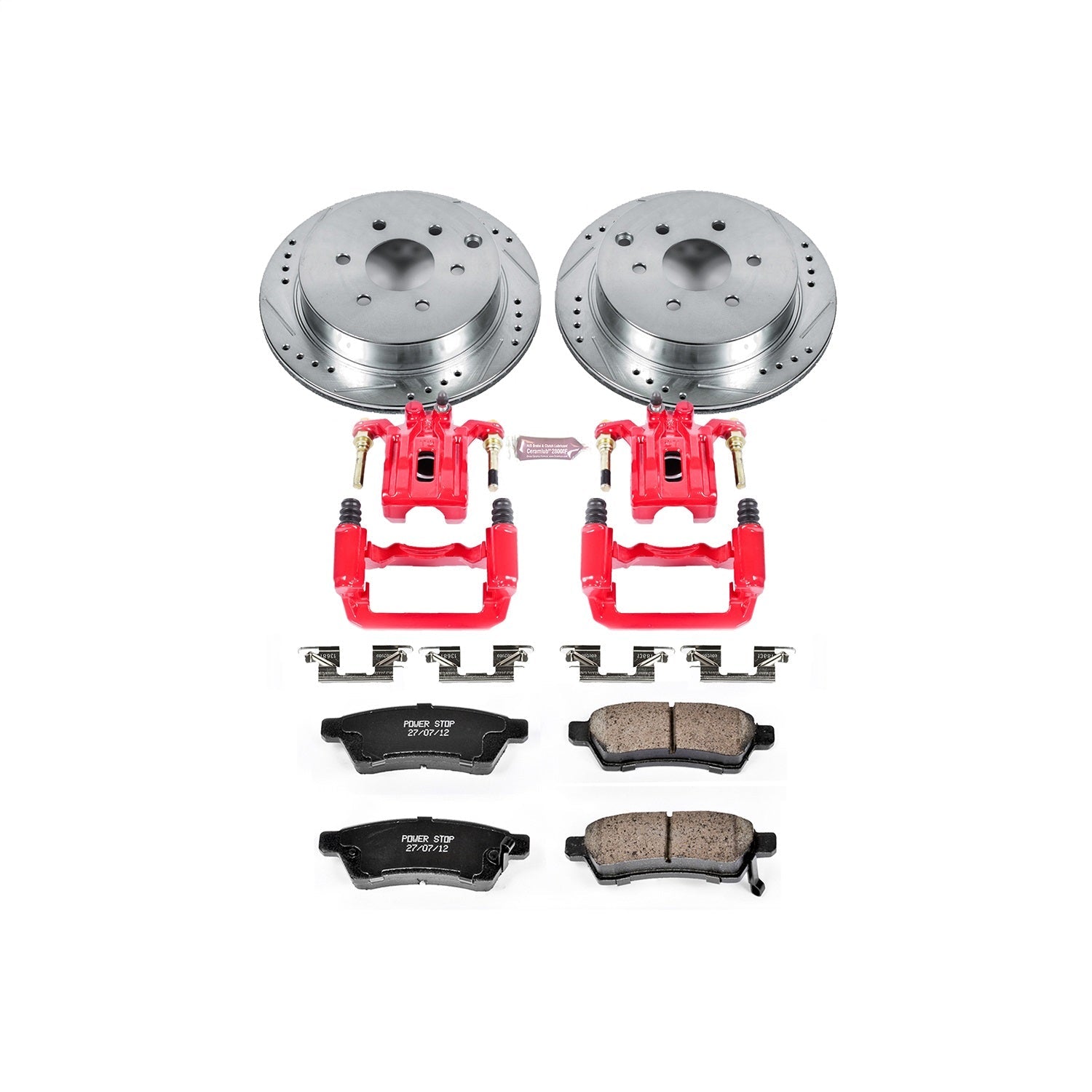 PowerStop Rear Z23 Evolution Sport Brake Kit w/ Calipers | Nissan Frontier (2005–2018) (KC4621)