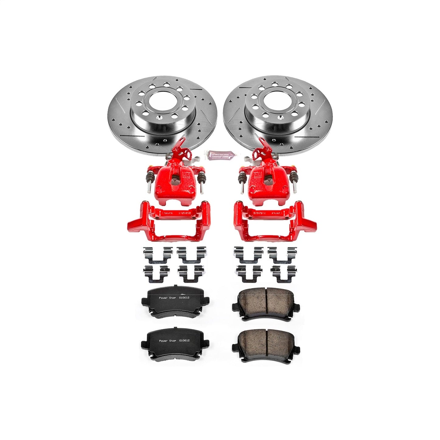 PowerStop Rear Z23 Evolution Sport Brake Kit w/ Calipers | Audi A3 (2008) (KC4627A)