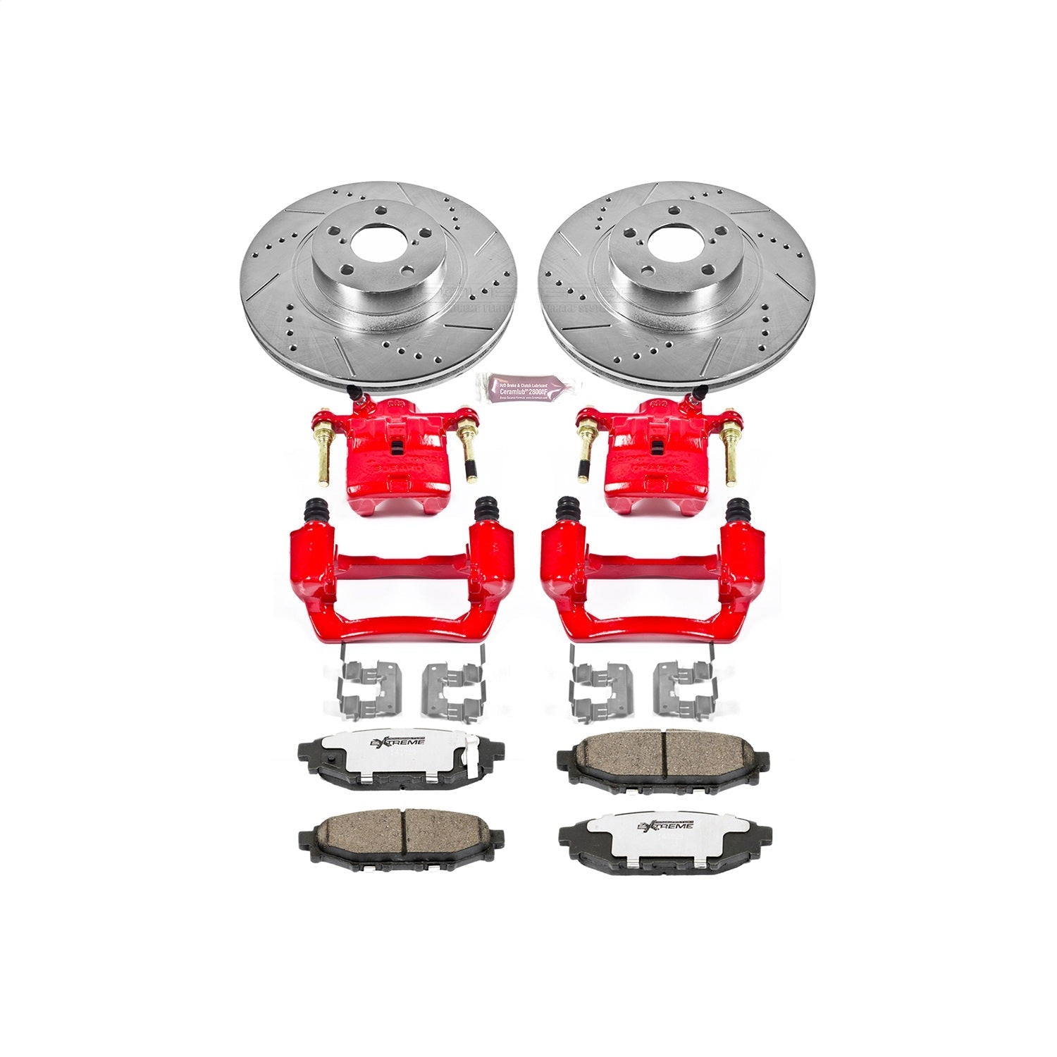 PowerStop Rear Z26 Street Warrior Brake Kit w/ Calipers | Subaru Forester (2009–2013) (KC4631-26)