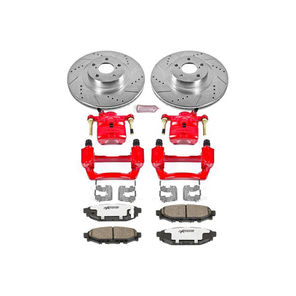 PowerStop Rear Z26 Street Warrior Brake Kit w/ Calipers | Subaru Forester (2009–2013) (KC4631-26)