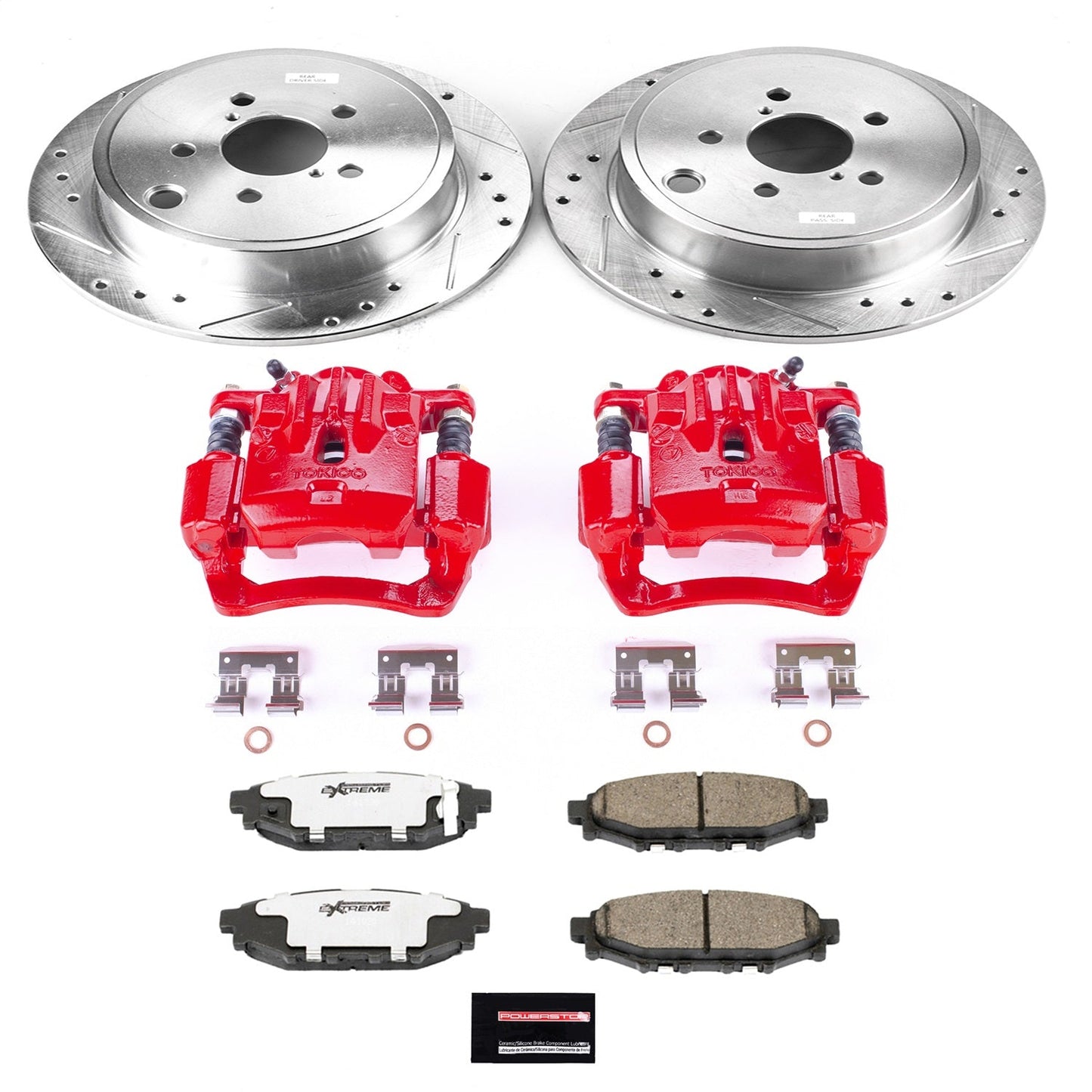 PowerStop Rear Z26 Street Warrior Brake Kit w/ Calipers | Subaru Legacy (2010–2014) (KC4631A-26)