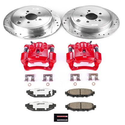 PowerStop Rear Z26 Street Warrior Brake Kit w/ Calipers | Subaru Legacy (2010–2014) (KC4631A-26)