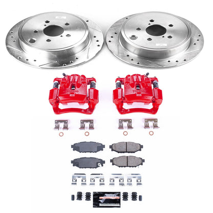 PowerStop Rear Z23 Evolution Sport Brake Kit w/ Calipers | Subaru Legacy 2010–2014 (KC4631A)