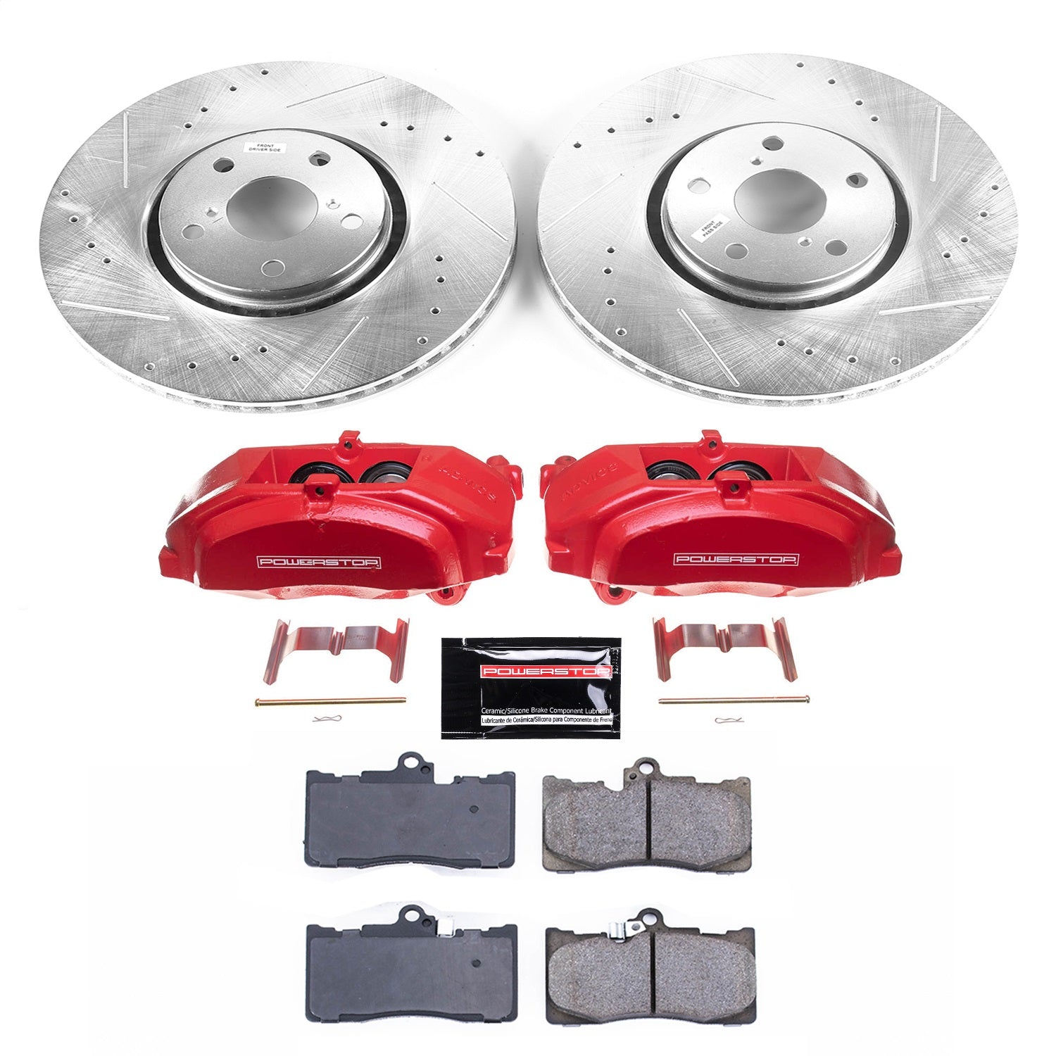 PowerStop Front Z23 Evolution Sport Brake Kit w/ Calipers | Lexus GS350 (2007–2011) (KC4633)