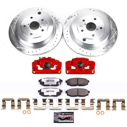 PowerStop Rear Z26 Street Kit w/ Calipers | Subaru B9 Tribeca (2006–2007) (KC4645-26)