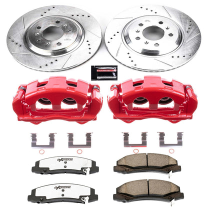 PowerStop Front Z26 Street Kit w/ Calipers | Chevrolet Impala Limited (2014–2016) (KC4654-26)