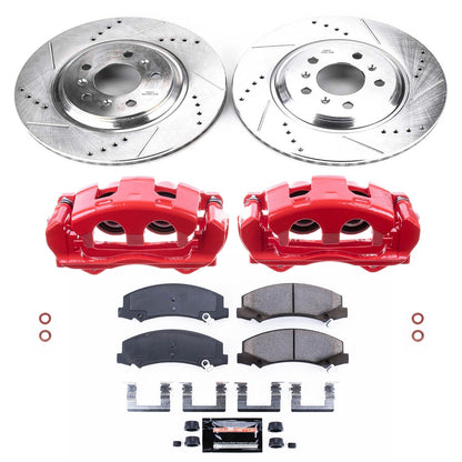 PowerStop Front Z23 Evolution Sport Brake Kit w/ Calipers | Buick Allure (2008–2009) (KC4654)