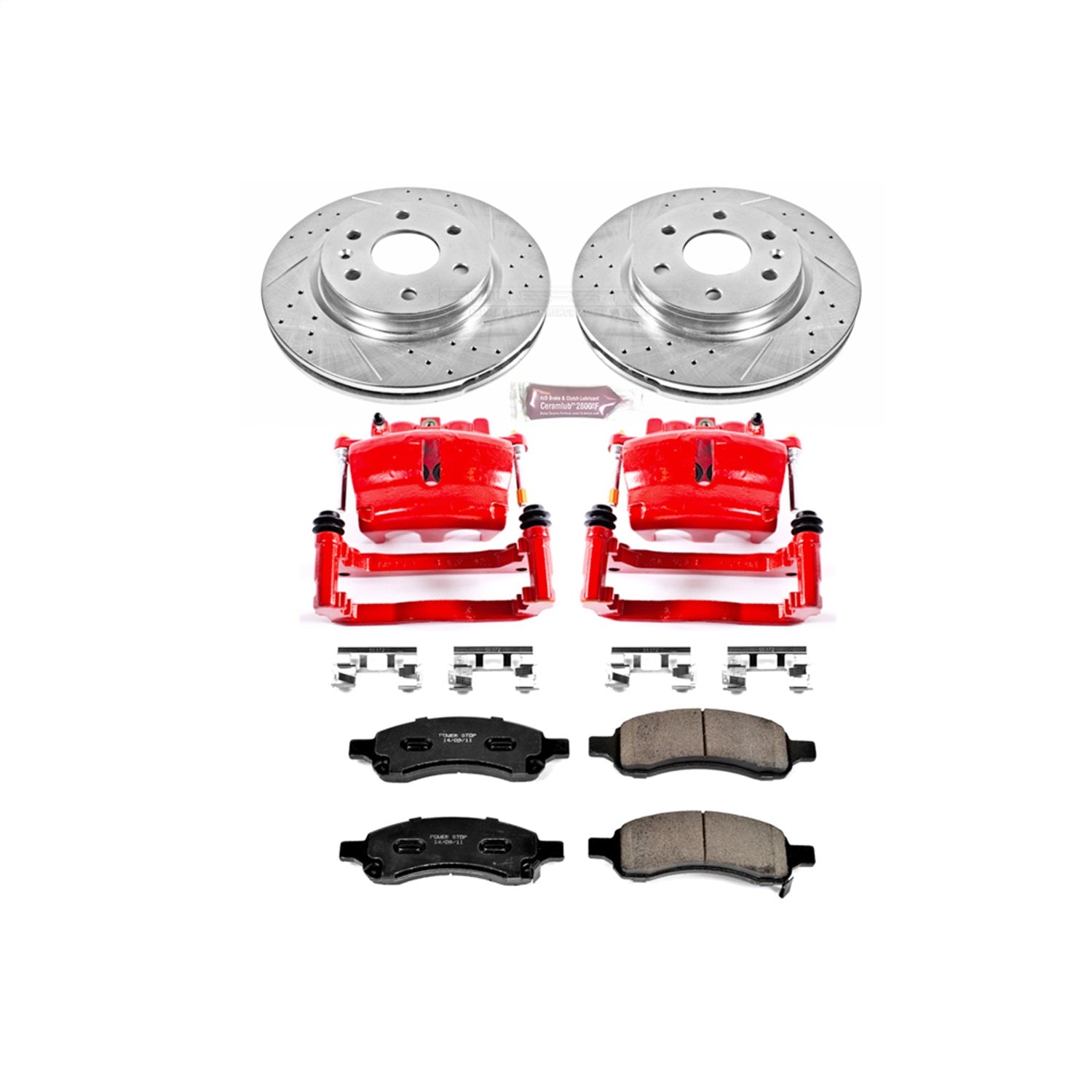 PowerStop Front Z23 Evolution Sport Brake Kit w/ Calipers | Buick Enclave (2008–2017) (KC4657)