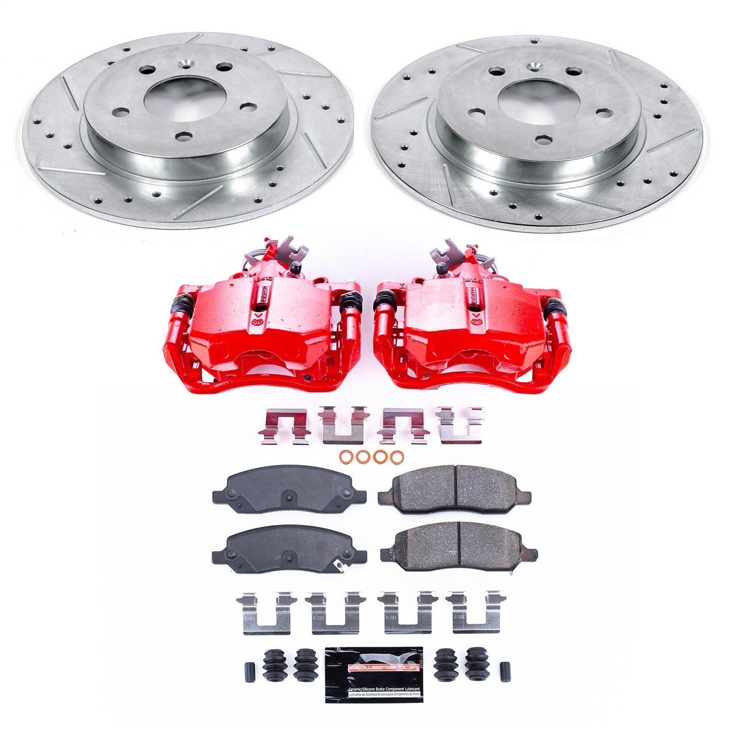 PowerStop Rear Z23 Evolution Sport Brake Kit w/ Calipers | Buick Lucerne (2006–2011) (KC4658)