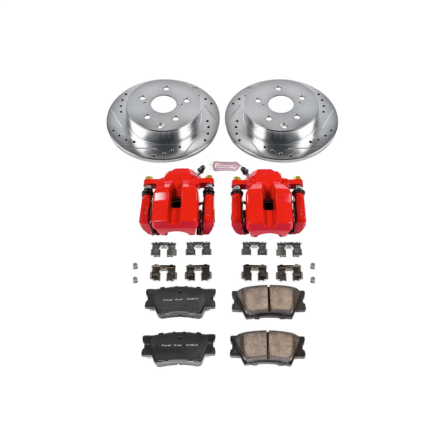 PowerStop Rear Z23 Evolution Sport Brake Kit w/ Calipers | Toyota RAV4 (2006–2012) (KC4671)