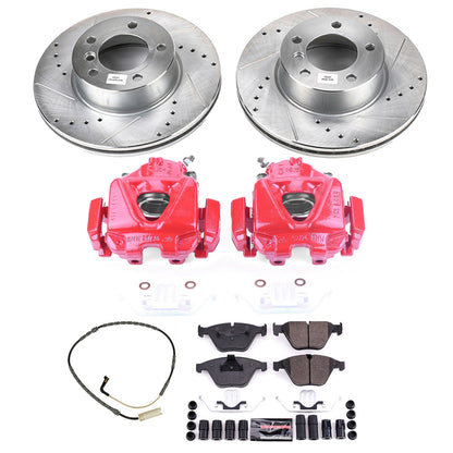 PowerStop Front Z23 Evolution Sport Brake Kit w/ Calipers | BMW 328i xDrive (2009–2010) (KC4678)