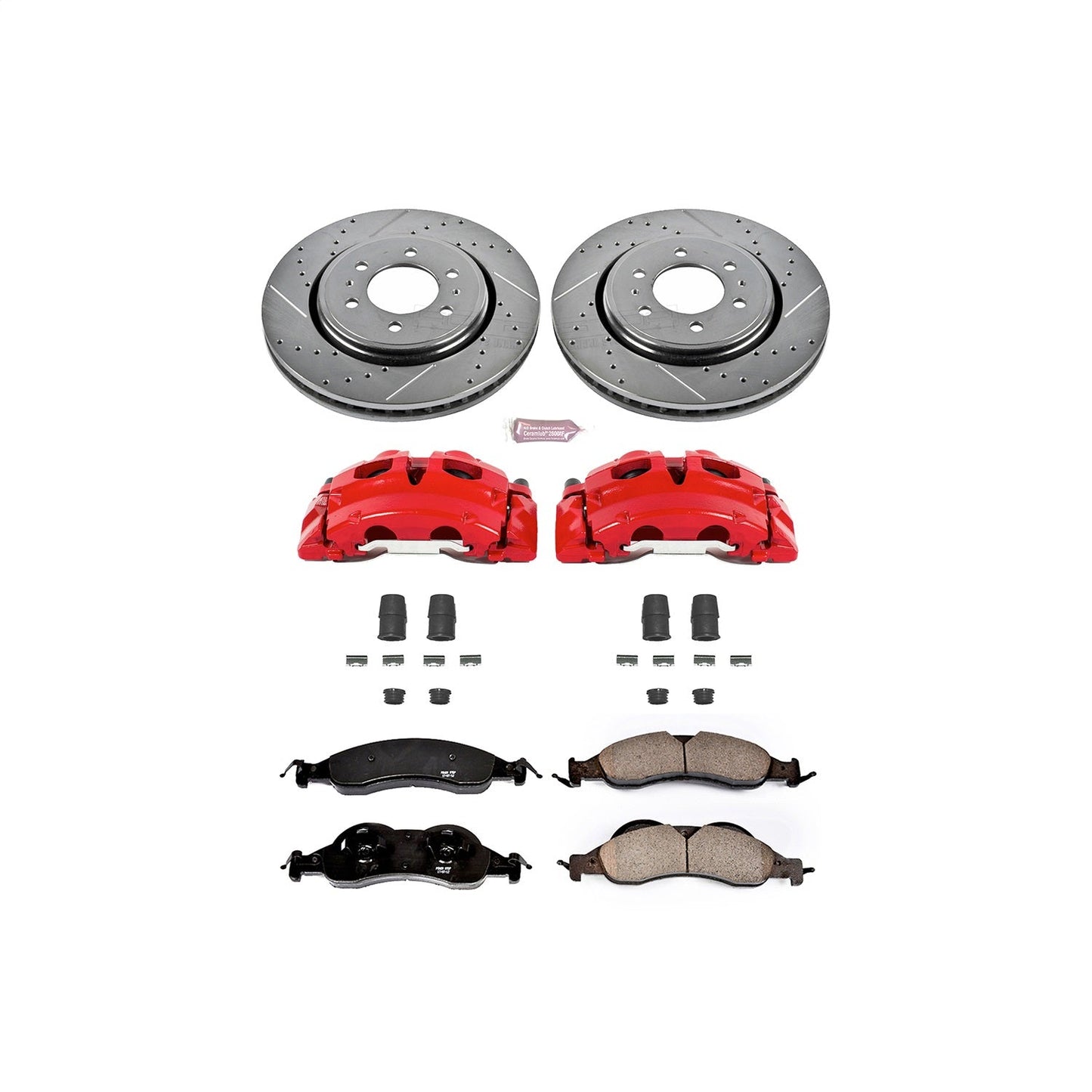 PowerStop Front Z23 Evolution Sport Brake Kit w/ Calipers | Ford Expedition (2007–2009) (KC4682)