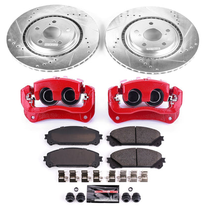 PowerStop Front Z23 Evolution Sport Brake Kit w/ Calipers | Lexus NX200t (2015–2017) (KC4713)