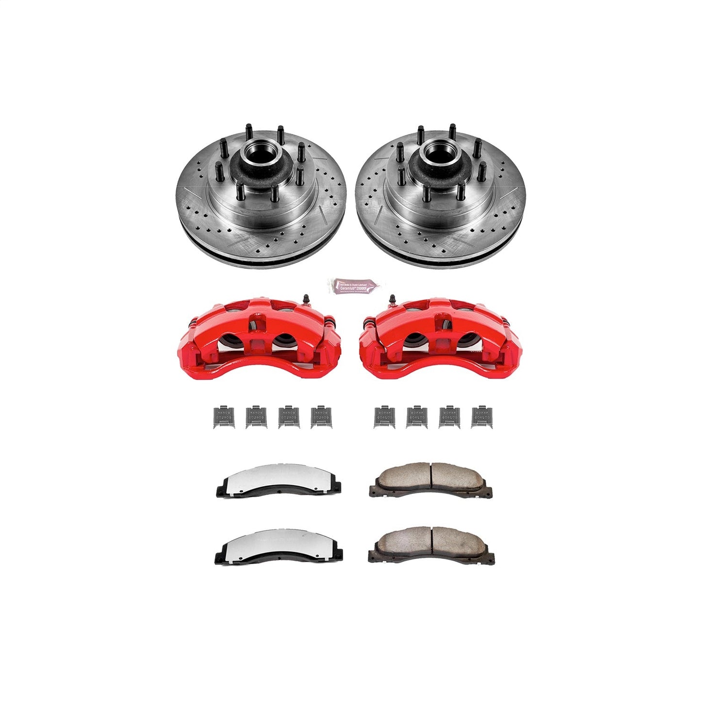 PowerStop Front Z36 Truck & Tow Kit w/ Calipers | Ford E-150 (2008–2014) (KC4716-36)