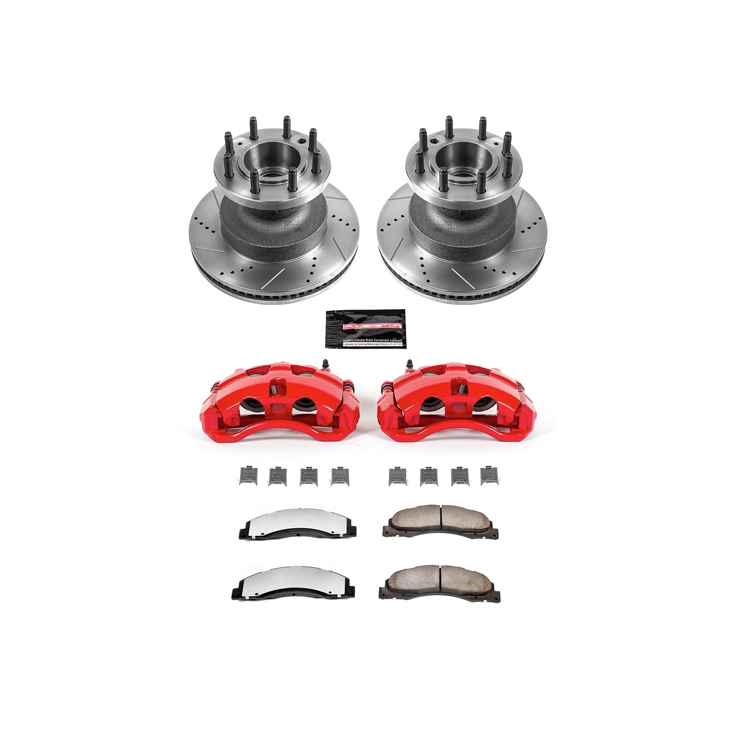 PowerStop Front Z36 Truck & Tow Kit w/ Calipers | Ford E-350 Super Duty 2008–2019 (KC4717-36)