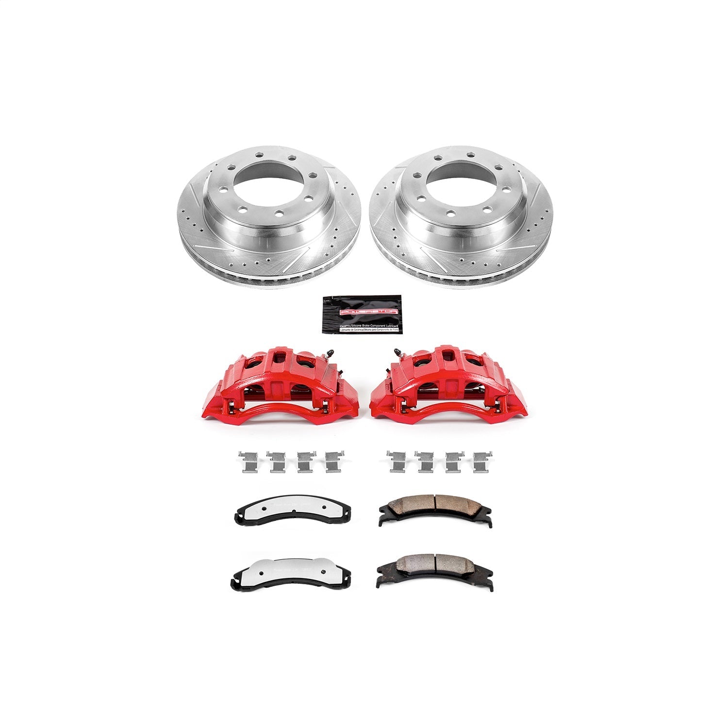 PowerStop Rear Z36 Truck & Tow Kit w/ Calipers | Ford E-450 Super Duty (2017–2018) (KC4718-36)