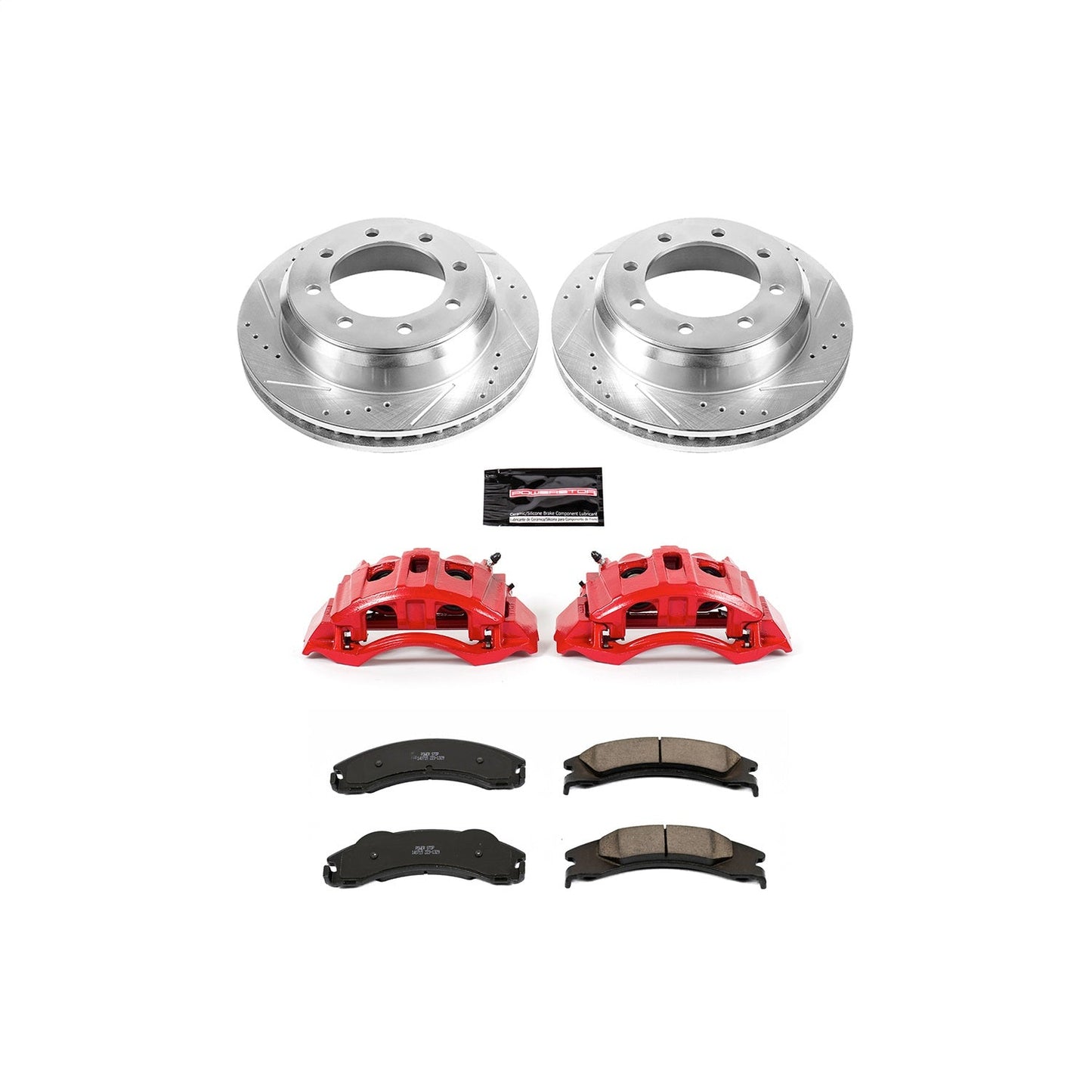 PowerStop Rear Z23 Evolution Sport Brake Kit w/Calipers | Ford E-150 2008–2014 (KC4718)