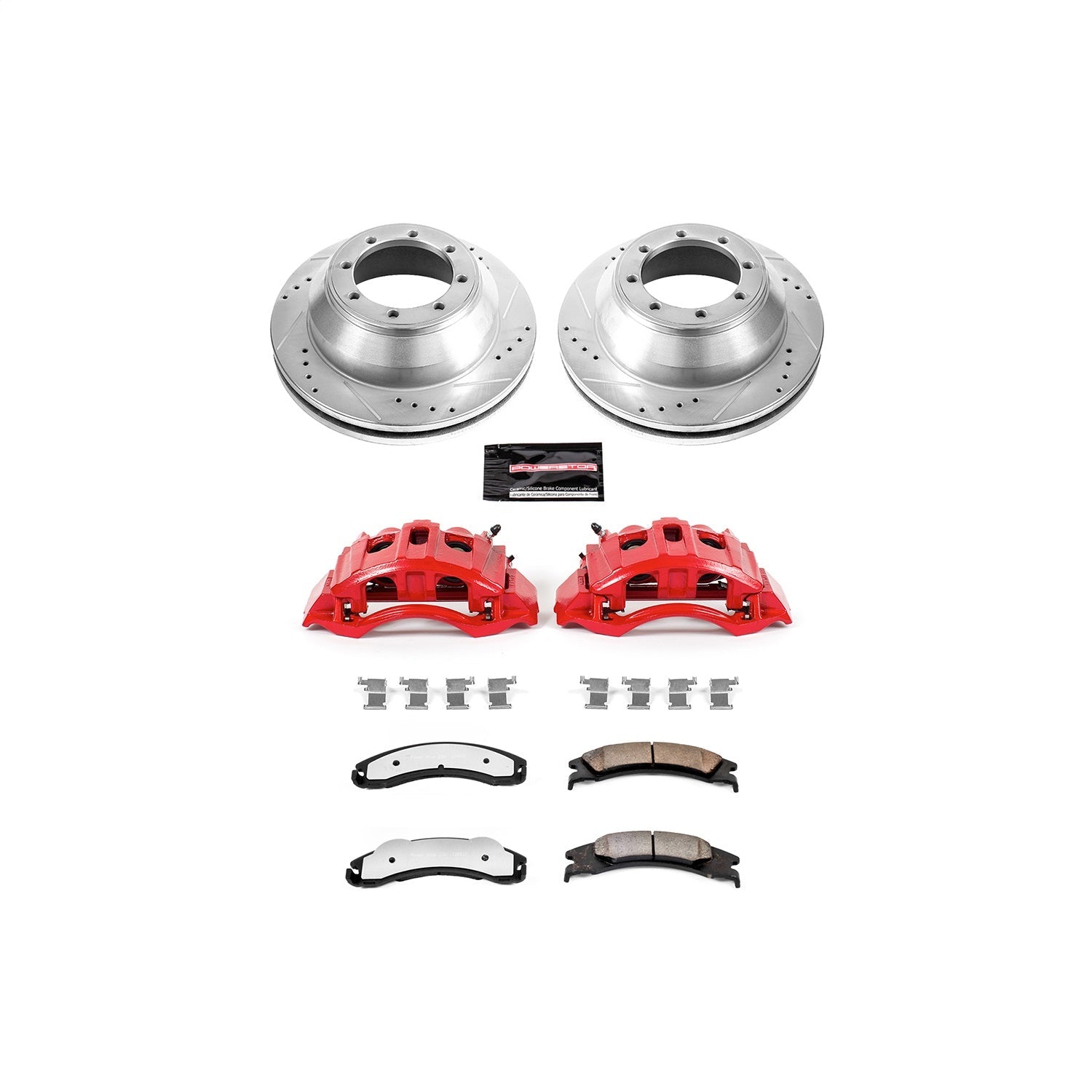 PowerStop Rear Z36 Truck & Tow Kit w/ Calipers | Ford E-350 Super Duty (2008–2019) (KC4719-36)