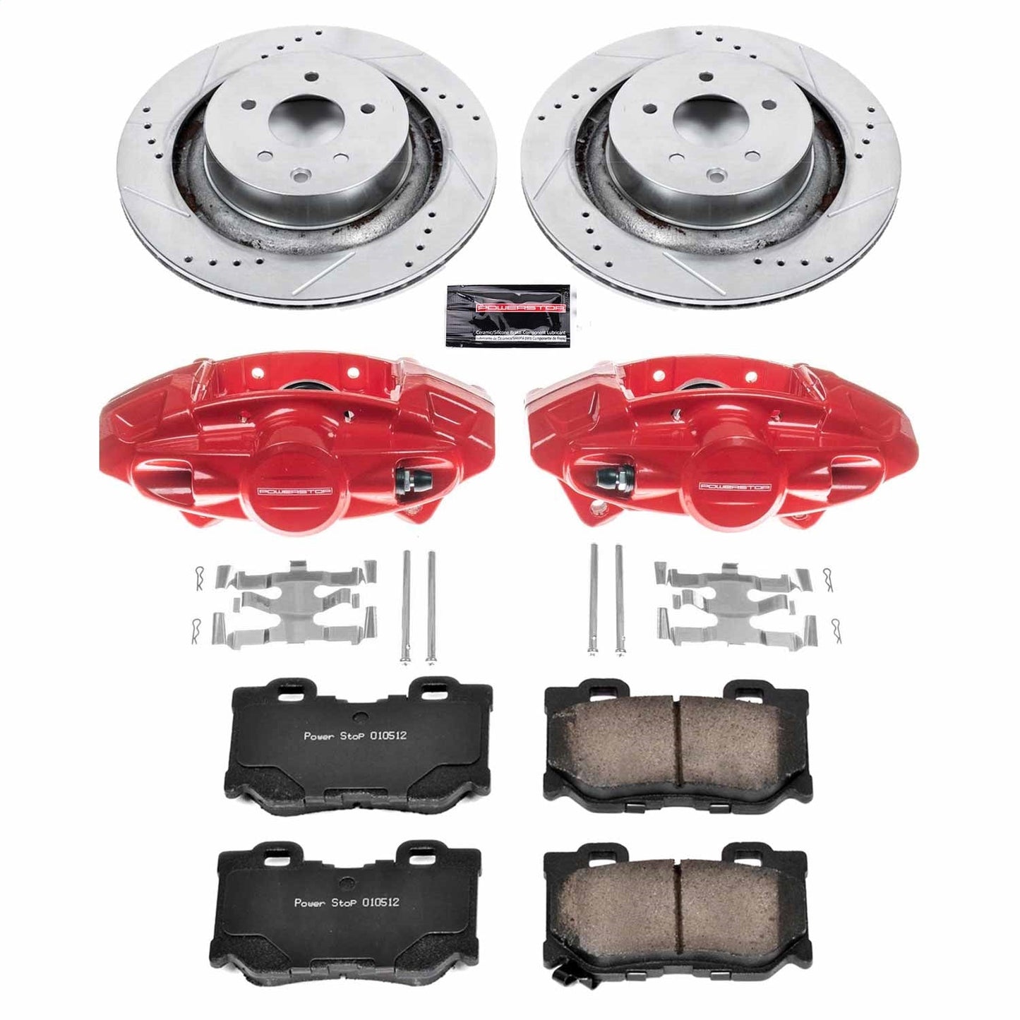 PowerStop Rear Z23 Evolution Sport Brake Kit w/ Calipers | Infiniti G37 (2008–2013) (KC4732)
