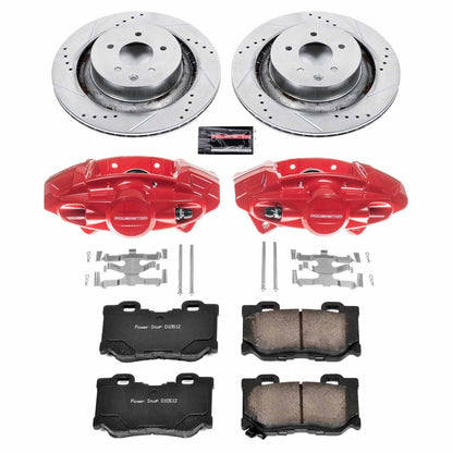 PowerStop Rear Z23 Evolution Sport Brake Kit w/ Calipers | Infiniti G37 (2008–2013) (KC4732)